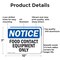 Signmission Food Contact Equipment Only, 10 in W x Rectangle, Aluminum OS-2PACK-NS-A-710-L-12818 - alternate 2